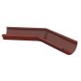 Lindab Steel Gutter Internal Angle 135 - 125mm Dark Red