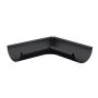 Lindab Steel Gutter Internal Angle 90 - 125mm Matte Black