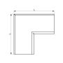 Lindab Steel Gutter Internal Angle 90 - 125mm Tile Red