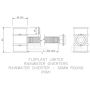 FloPlast Mini Gutter Rain Diverter - 50mm White
