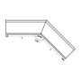 Lindab Steel Gutter External Angle 135 - 125mm Graphite