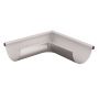 Lindab Steel Gutter External Angle 90 - 125mm Silver Metallic