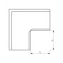 Lindab Steel Gutter External Angle 90 - 150mm Tile Red