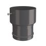 Lindab Steel Hose Connector - 87mm Graphite