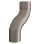 Lindab Steel One-Piece Downpipe Offset - 100mm Anthracite Metallic