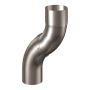 Lindab Magestic Steel One-Piece Downpipe Offset - 100mm Galvanised