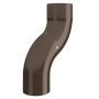 Lindab Steel One-Piece 50mm Downpipe Offset - 100mm Brown
