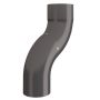 Lindab Steel One-Piece 50mm Downpipe Offset - 87mm Graphite