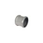 FloPlast Ring Seal Soil Coupling Double Socket - 110mm Grey