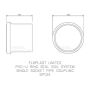FloPlast Ring Seal Soil Coupling Single Socket - 110mm White