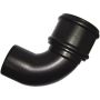 FloPlast Ring Seal Soil Bend Single Socket - 92.5 Degree x 110mm Cast Iron Effect