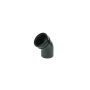 FloPlast Ring Seal Soil Bend Single Socket - 112.5 Degree x 110mm Black