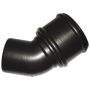 FloPlast Ring Seal Soil Bend Single Socket - 135 Degree x 110mm Cast Iron Effect