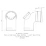 FloPlast Ring Seal Soil Access Bend - 92.5 Degree x 110mm Cast Iron Effect