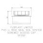 FloPlast Ring Seal Soil Access Plug - 110mm Black