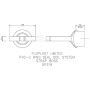 FloPlast Solvent Weld Soil Strap Boss - 110mm Black