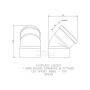 FloPlast Solvent Weld Offset Bend Top - 110mm White