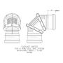 FloPlast Ring Seal Soil Adjustable Bend Double Socket - 0-90 Degree x 110mm Black