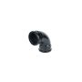 FloPlast Ring Seal Soil Bend Double Socket - 92.5 Degree x 110mm Black