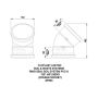 FloPlast Ring Seal Soil Bend Double Socket - 135 Degree x 110mm Black