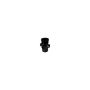 FloPlast Ring Seal Soil Boss Pipe Single Socket - 110mm Black - Pack of 2