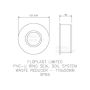 FloPlast Universal Waste Adaptor Black