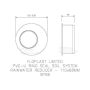 FloPlast Ring Seal Soil Reducer - 110mm x 68mm Grey