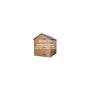 FloPlast Mini Gutter Shed Pack Apex Style Roof - 6 x 6 Brown