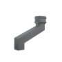 Cast Iron Square Downpipe Offset - 305mm Projection 75mm Primed