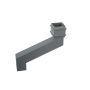 Cast Iron Square Downpipe Offset - 457mm Projection 75mm Primed