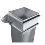 Cast Iron Square Downpipe Eared - 100mm x 914mm Primed