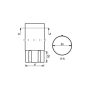 Lindab Steel Downpipe - 100mm x 3mtr Antique White