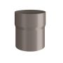 Lindab Steel Downpipe Connector - 100mm Anthracite Metallic