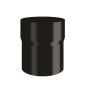 Lindab Steel Downpipe Connector - 120mm Black