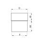 Lindab Steel Downpipe Connector - 75mm Dark Red