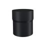 Lindab Steel Downpipe Connector - 75mm Matte Black