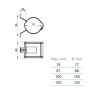 Lindab Steel Universal Downpipe Clip - 100mm Brown