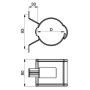 Lindab Steel Universal Downpipe Clip - 75mm Graphite