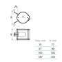 Lindab Magestic Steel Universal Downpipe Clip - 87mm Galvanised