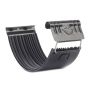 Galeco Steel Gutter Union - 120mm Black