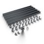 Galeco Steel Half Round Gutter Kit Graphite Grey - 135mm Diameter