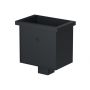 Galeco Square Steel Hopper & Downpipe Kit Black - 80mm Diameter