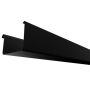 Galeco Square Steel Gutter - 125mm x 3mtr Black