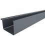 Galeco Square Steel Gutter - 125mm x 3mtr Graphite