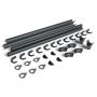 Galeco Steel Gutter Small Shed Pack Apex Style Roof - 6x4 to 10x8 Black