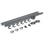 Galeco Steel Gutter Small Shed Pack Pent Style Roof - 6x4 to 10x8 Graphite
