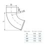 Lindab Magestic Steel Downipe Shoe - 100mm Galvanised