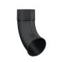Lindab Steel Downpipe Shoe - 87mm Matte Black