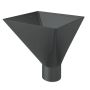 Lindab Steel Large Water Hopper - 100mm Graphite