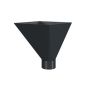 Lindab Steel Large Water Hopper - 87mm Anthracite Grey
